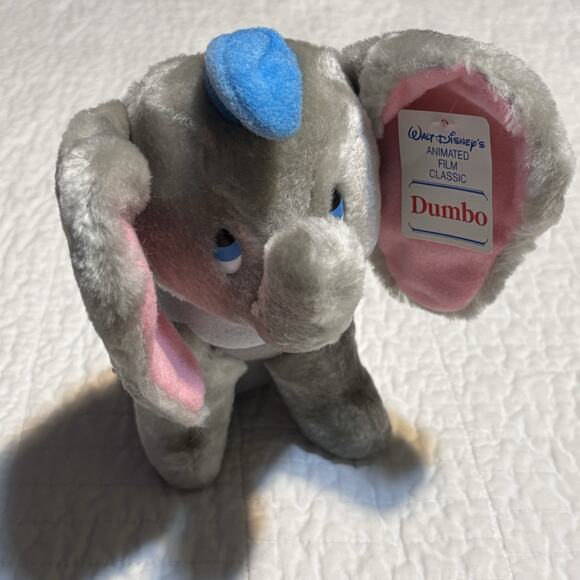 VTG 1980s Disney Plush Lot (5) Pinocchio Dumbo Bambi Lady 101 Dalmatians NWT - Picture 7 of 10